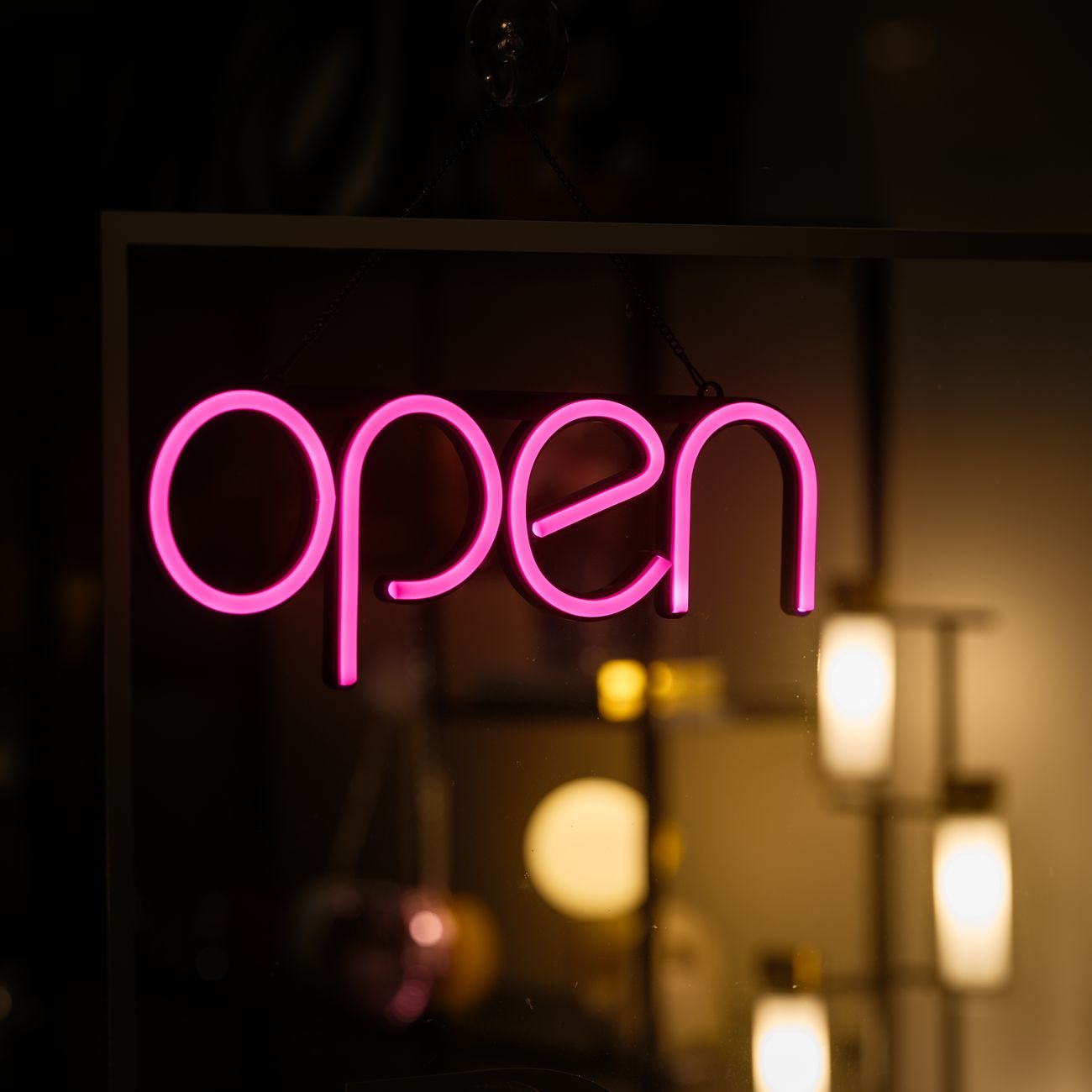 LED neonový nápis OTEVŘENO